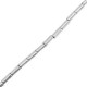 Hematite kralen tube 3x1.5mm Silver